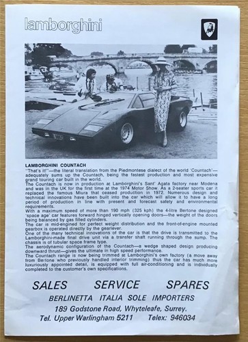 Brochure vendita lamborghini - vendita,