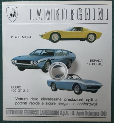Rara pubblicità lamborghini - pubblicità, p